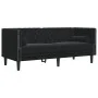 Set de sofás Chesterfield con cojines 2 piezas terciopelo negro de , Sofás - Ref: Foro24-3209296, Precio: 661,68 €, Descuento: %