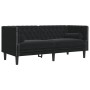 Set de sofás Chesterfield con cojines 2 piezas terciopelo negro de , Sofás - Ref: Foro24-3209296, Precio: 526,82 €, Descuento: %