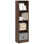 Estantería de madera de ingeniería marrón roble 40x24x143 cm de , Librerías y estanterías - Ref: Foro24-857789, Precio: 47,86...