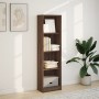 Estantería de madera de ingeniería marrón roble 40x24x143 cm de , Librerías y estanterías - Ref: Foro24-857789, Precio: 47,86...