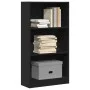 Estantería de madera de ingeniería negra 60x24x109 cm de , Librerías y estanterías - Ref: Foro24-857804, Precio: 43,52 €, Des...