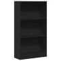 Estantería de madera de ingeniería negra 60x24x109 cm de , Librerías y estanterías - Ref: Foro24-857804, Precio: 43,52 €, Des...