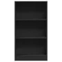 Estantería de madera de ingeniería negra 60x24x109 cm de , Librerías y estanterías - Ref: Foro24-857804, Precio: 43,52 €, Des...