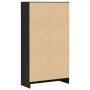 Estantería de madera de ingeniería negra 60x24x109 cm de , Librerías y estanterías - Ref: Foro24-857804, Precio: 43,52 €, Des...