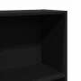 Estantería de madera de ingeniería negra 60x24x109 cm de , Librerías y estanterías - Ref: Foro24-857804, Precio: 43,52 €, Des...