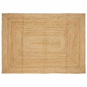 Alfombra de yute tejida a mano natural 160x230 cm en Alfombras | Comprar online en Foru.es
