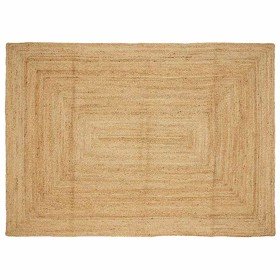 Alfombra de yute tejida a mano natural 160x230 cm en Alfombras | Comprar online en Foru.es