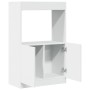 Aparador alto madera ingeniería blanco 63x33x100 cm de , Librerías y estanterías - Ref: Foro24-855097, Precio: 61,90 €, Descu...