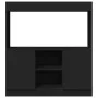 Aparador de madera de ingeniería negro 92x33x100 cm de , Librerías y estanterías - Ref: Foro24-855125, Precio: 76,38 €, Descu...