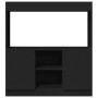 Aparador de madera de ingeniería negro 92x33x100 cm de , Librerías y estanterías - Ref: Foro24-855125, Precio: 77,27 €, Descu...