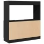 Aparador de madera de ingeniería negro 92x33x100 cm de , Librerías y estanterías - Ref: Foro24-855125, Precio: 76,38 €, Descu...