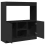 Aparador de madera de ingeniería negro 92x33x100 cm de , Librerías y estanterías - Ref: Foro24-855125, Precio: 76,38 €, Descu...