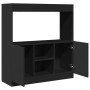 Aparador de madera de ingeniería negro 92x33x100 cm de , Librerías y estanterías - Ref: Foro24-855125, Precio: 77,27 €, Descu...