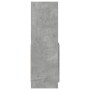 Aparador de madera de ingeniería gris hormigón 92x33x100 cm de , Librerías y estanterías - Ref: Foro24-855127, Precio: 78,64 ...