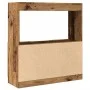 Aparador de madera de ingeniería madera envejecida 92x33x100 cm de , Librerías y estanterías - Ref: Foro24-855131, Precio: 69...