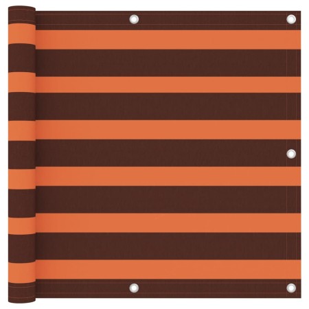 Toldo para balcón tela oxford naranja y marrón 90x500 cm de vidaXL, Sombrillas - Ref: Foro24-134930, Precio: 19,40 €, Descuen...