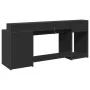 Escritorio con luz LED madera ingeniería negro 200x55x91 cm de , Escritorios - Ref: Foro24-3309439, Precio: 209,57 €, Descuen...