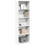Estantería de madera de ingeniería blanca 60x30x189 cm de , Librerías y estanterías - Ref: Foro24-857917, Precio: 85,23 €, De...