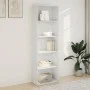 Estantería de madera de ingeniería blanca 60x30x189 cm de , Librerías y estanterías - Ref: Foro24-857917, Precio: 85,23 €, De...