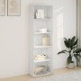 Estantería de madera de ingeniería blanca 60x30x189 cm de , Librerías y estanterías - Ref: Foro24-857917, Precio: 88,15 €, De...