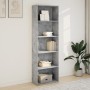 Estantería de madera de ingeniería gris hormigón 60x30x189 cm de , Librerías y estanterías - Ref: Foro24-857920, Precio: 83,0...