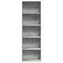 Estantería de madera de ingeniería gris hormigón 60x30x189 cm de , Librerías y estanterías - Ref: Foro24-857920, Precio: 83,0...