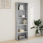 Estantería de madera de ingeniería gris Sonoma 60x30x189 cm de , Librerías y estanterías - Ref: Foro24-857922, Precio: 74,50 ...