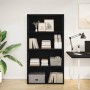 Estantería de madera de ingeniería negra 80x30x152 cm de , Librerías y estanterías - Ref: Foro24-857941, Precio: 68,30 €, Des...