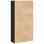 Estantería de madera de ingeniería negra 80x30x152 cm de , Librerías y estanterías - Ref: Foro24-857941, Precio: 68,30 €, Des...