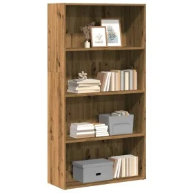 Estantería de madera de ingeniería roble artisian 80x30x152 cm de , Librerías y estanterías - Ref: Foro24-857948, Precio: 89,...