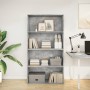 Estantería de madera de ingeniería gris hormigón 80x30x152 cm de , Librerías y estanterías - Ref: Foro24-857943, Precio: 63,0...