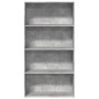 Estantería de madera de ingeniería gris hormigón 80x30x152 cm de , Librerías y estanterías - Ref: Foro24-857943, Precio: 63,0...