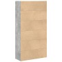 Estantería de madera de ingeniería gris hormigón 80x30x152 cm de , Librerías y estanterías - Ref: Foro24-857943, Precio: 63,0...