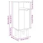 Mueble de baño OTTA madera maciza de pino 35x30x90 cm de , Muebles de baño - Ref: Foro24-4013458, Precio: 64,15 €, Descuento: %