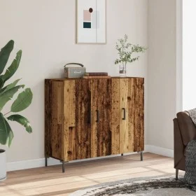 Aparador de madera de ingeniería envejecido 90x34x80 cm de , Aparadores - Ref: Foro24-857314, Precio: 91,94 €, Descuento: %