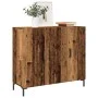 Aparador de madera de ingeniería envejecido 90x34x80 cm de , Aparadores - Ref: Foro24-857314, Precio: 91,94 €, Descuento: %