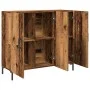 Aparador de madera de ingeniería envejecido 90x34x80 cm de , Aparadores - Ref: Foro24-857314, Precio: 91,94 €, Descuento: %
