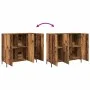 Aparador de madera de ingeniería envejecido 90x34x80 cm de , Aparadores - Ref: Foro24-857314, Precio: 91,94 €, Descuento: %