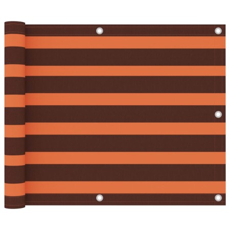 Toldo para balcón tela oxford naranja y marrón 75x500 cm de vidaXL, Sombrillas - Ref: Foro24-134926, Precio: 17,92 €, Descuen...
