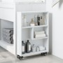 Carrito de almacenaje estrecho madera blanco 48x13x68 cm de , Librerías y estanterías - Ref: Foro24-855223, Precio: 52,51 €, ...