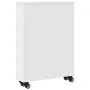 Carrito de almacenaje estrecho madera blanco 48x13x68 cm de , Librerías y estanterías - Ref: Foro24-855223, Precio: 51,44 €, ...