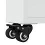 Carrito de almacenaje estrecho madera blanco 48x13x68 cm de , Librerías y estanterías - Ref: Foro24-855223, Precio: 52,51 €, ...