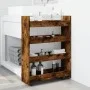 Narrow storage cart 4 levels smoked oak wood by , Kitchen and dining carts - Ref: Foro24-855263, Price: 57,72 €, Discount: %