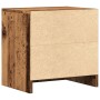 Mesitas de noche 2 uds madera ingeniería envejecida 40x30x40 cm de , Mesitas de noche - Ref: Foro24-855925, Precio: 66,57 €, ...
