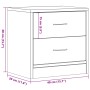 Mesitas noche 2 uds madera ingeniería marrón roble 40x30x40 cm de , Mesitas de noche - Ref: Foro24-855927, Precio: 79,63 €, D...