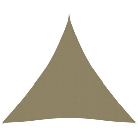 Toldo de vela triangular tela Oxford beige 3x3x3 m de vidaXL, Sombrillas - Ref: Foro24-135170, Precio: 23,23 €, Descuento: %