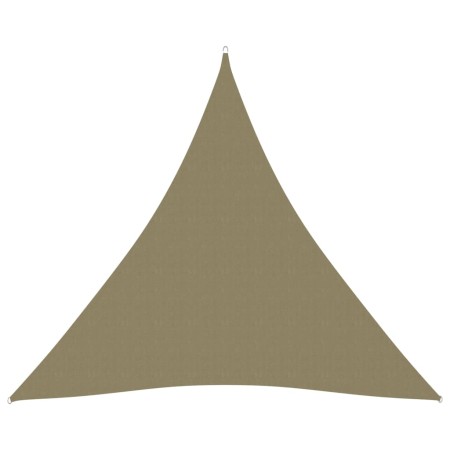 Toldo de vela triangular tela Oxford beige 3x3x3 m de vidaXL, Sombrillas - Ref: Foro24-135170, Precio: 23,23 €, Descuento: %