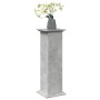 Pedestal expositor con almacenaje gris hormigón 31x30x90 cm de , Soportes para macetas - Ref: Foro24-854610, Precio: 65,49 €,...