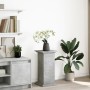 Pedestal expositor con almacenaje gris hormigón 31x30x60 cm de , Soportes para macetas - Ref: Foro24-854619, Precio: 49,95 €,...