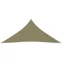 Toldo de vela triangular tela Oxford beige 3x3x3 m de vidaXL, Sombrillas - Ref: Foro24-135170, Precio: 25,89 €, Descuento: %